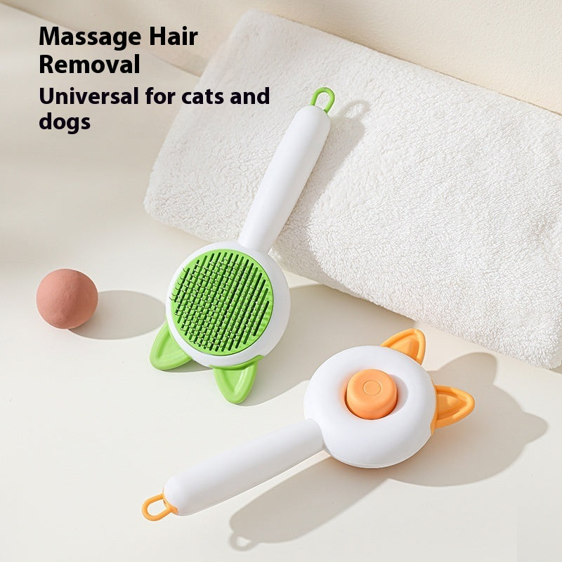 Self-Cleaning Pet Grooming Brush